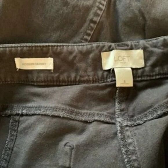 Loft Outlet Modern Skinny Black Jeans size 6 - Picture 3 of 5